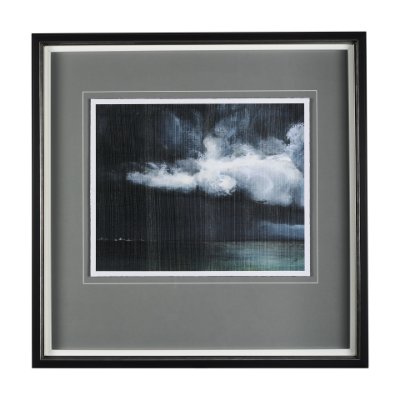 14699 - Stormy Skys II by Mercana Studio a Hand Embellished Textured Framed Art Print Matted under Glass