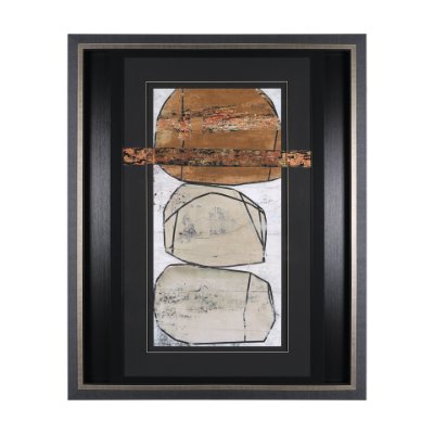 14731 - Dim Sum I by Nancy Ngo a Hand Embellished Textured Framed Art Print Matted under Glass