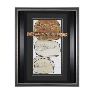 14732 - Dim Sum II by Nancy Ngo a Hand Embellished Textured Framed Art Print Matted under Glass