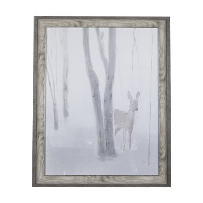 14740 - A Winter Day in Forest I by Mercana Studio Hand Embellished Framed Art Print Matted under Glass