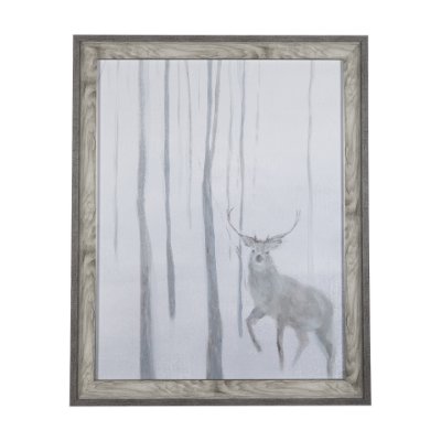 14741 - A Winter Day in Forest II by Mercana Studio Hand Embellished Framed Art Print Matted under Glass