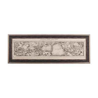 14772 - Central Park, New York by Mercana Studio a Hand Embellished Textured Framed Art Print