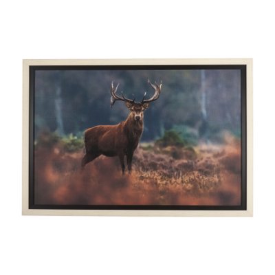 14775 - Glorious Stag by Mercana Studio a Hand Embellished Textured Framed Photo Art Print Matted under Glas