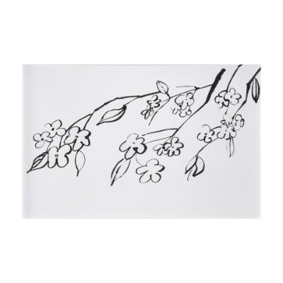 102428-S - Blossoming Cherry Branch by Mercana Studio a Hand Embellished Textured Canvas