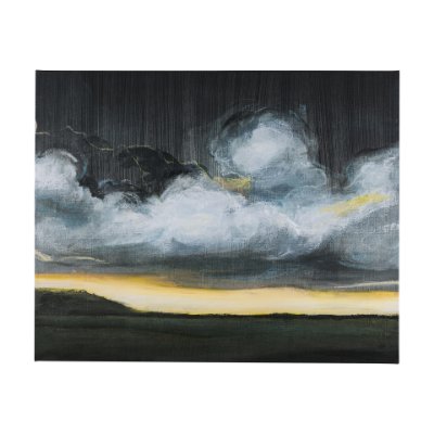 102444-L - Stormy Skies I by Mercana Studio a Hand Embellished Textured Canvas