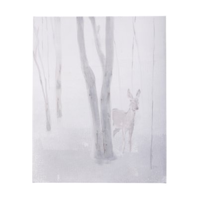 102467-S - A Winter Day in Forest I by Mercana Studio a Hand Embellished Textured Canvas