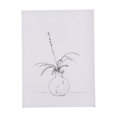 102449-L - Ikebana Light I by Mercana Studio a Hand Embellished Textured Canvas