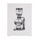 102439-L - Siphon Coffee Maker by Mercana Studio a Hand Embellished Textured Canvas