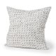 70313 - Jayden 22x22 Cream w/ Black Print Linen Square Pillow Cover