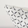 70313 - Jayden 22x22 Cream w/ Black Print Linen Square Pillow Cover