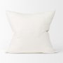 70321 - Jenna 22x22 Cream w/ Black Print Linen Square Decorative Pillow Cover