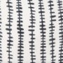 70321 - Jenna 22x22 Cream w/ Black Print Linen Square Decorative Pillow Cover