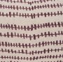 70324 - Jenna 14x26 Beige w/Merlot Print Linen Lumbar Decorative Pillow Cover