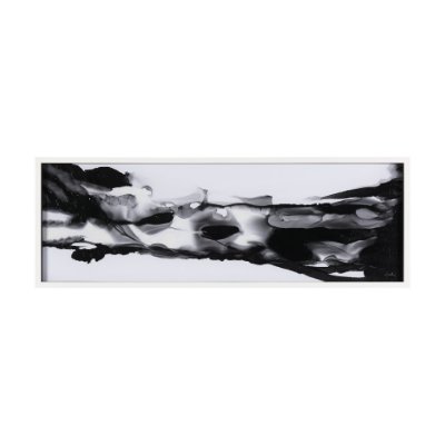 14819 - Turbulent River by Mercana Studio a Hand Embellished Textured Framed Art Print Matted under Glass