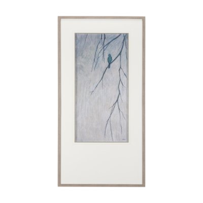 14867 - Bird Song I by Mercana Studio a Hand Embellished Textured Framed Art Print Matted under Glass