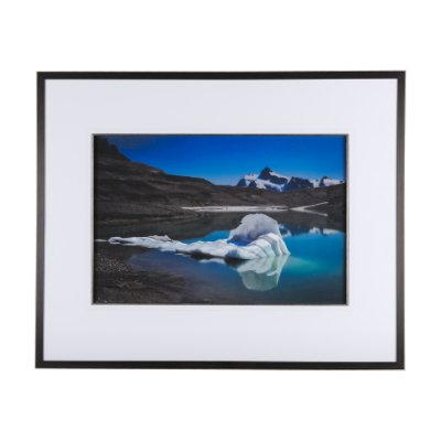 14883 - Mountain Top Thaw by Chad Mackay a Hand Embellished Textured Framed Photo Art Print Matted under Gla