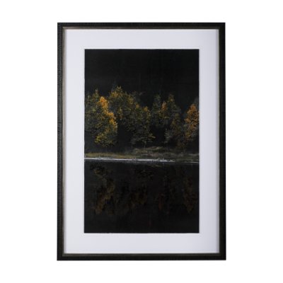 14885 - Water's Reflection-R by Chad Mackay a Hand Embellished Textured Framed Art Print Matted under Glass