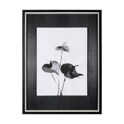 14902 - Peace Lily II by Mercana Studio a Hand Embellished Textured Framed Art Print