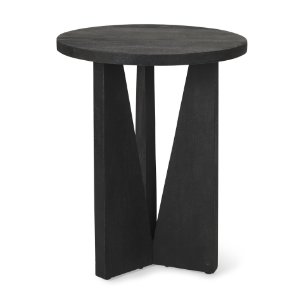 Picture of 70110 - Mattius Black Wood Accent Table
