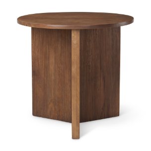 Picture of 69921 - Enzo 32" Round Tabletop w/ Fluted Wood Base Foyer Accent Table