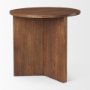 Picture of 69921 - Enzo 32" Round Tabletop w/ Fluted Wood Base Foyer Accent Table