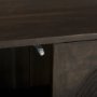 69953 - Tucker Dark Brown Wood w/ Carved Arch Pattern 2 Door Cabinet