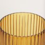 70363 - Dawn 11.4" Ribbed Amber Glass Vase