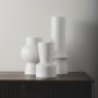 69464 - Laforge 10.8H Medium White Ceramic Vase