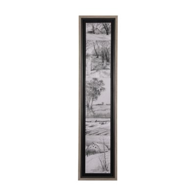 14905 - Countryside Sketches I by Ariana a Hand Embellished Textured Framed Art Print