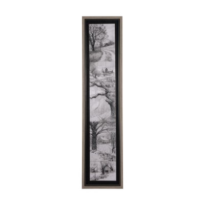 14906 - Countryside Sketches II by Ariana a Hand Embellished Textured Framed Art Print
