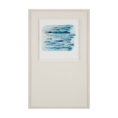 15013 - Calm River Blue I by Studio M a handmade Original Framed Artwork under Glass