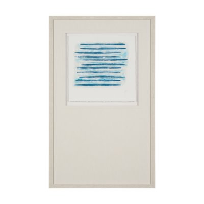 15014 - Calm River Blue II by Studio M a handmade Original Framed Artwork under Glass