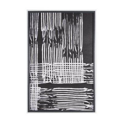 15072 - Woven Lines I by Mercana Studio a Hand Embellished Textured Framed Art Print