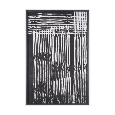 15073 - Woven Lines II by Mercana Studio a Hand Embellished Textured Framed Art Print