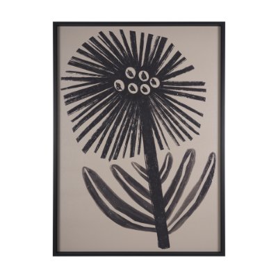 15078 - Simple Floral-Bloom by Mercana Studio a Hand Embellished Textured Framed Art Print