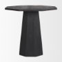 70165-AB - Maxine Hexagonal Black Wood Foyer Table