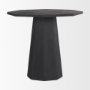 70165-AB - Maxine Hexagonal Black Wood Foyer Table