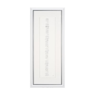 15107 - Random Lines Silver by Studio M a handmade Original Framed Artwork under Glass