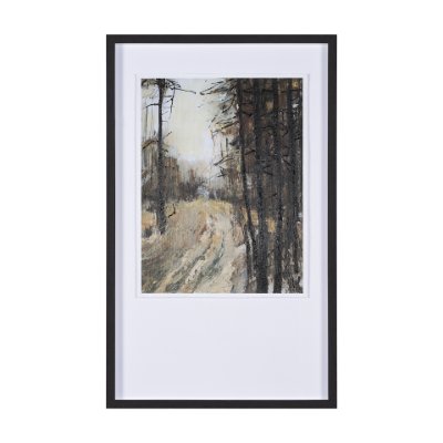 15129 - Forest View I by Mercana Studio a Hand Embellished Textured Framed Art Print Matted under Glass