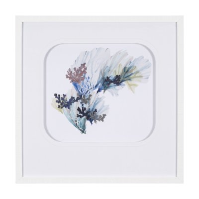 15166 - Seagrass - Sway by Mercana Studio a Hand Embellished Textured Framed Art Print Matted under Glass