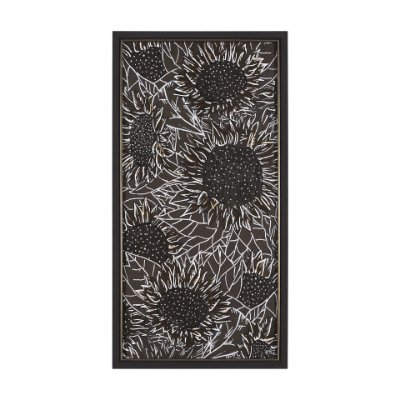 15185 - Sunflower Fest VI by Mercana Studio a Hand Embellished Textured Framed Art Print