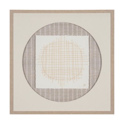 15147 - String Net I by Studio M a handmade Original Framed 3D Textured Artwork under Glass