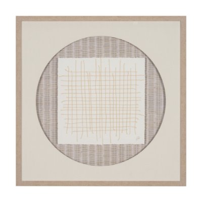 15148 - String Net II by Studio M a handmade Original Framed 3D Textured Artwork under Glass