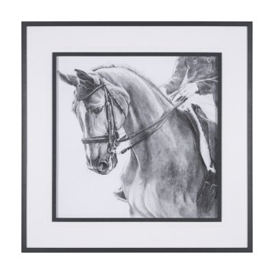 15138 - Poised by Mercana Studio a Hand Embellished Textured Framed Art Print Matted under Glass
