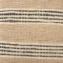 68460 - Solis 50L x 16W Brown Base Upholstered Beige/Black Stripe Seat Accent Bench