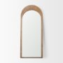 70623 - Celeste Light Brown Wood Arched Floor Mirror
