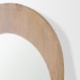 70623 - Celeste Light Brown Wood Arched Floor Mirror