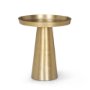 70616 - Roland Satin Brass Cast Aluminum Metal Accent Table