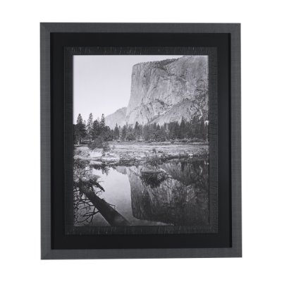 15292 - Mirror View by Carleton E Watkins a Hand Embellished Textured Framed Photo Art Print