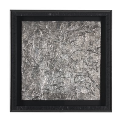 15333 - Pewter Leaves I by Morgan McLaren a Framed Art Print Matted under Glass